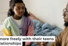 Compared to the previous generation, fathers now are more likely to be involved in their teens’ lives. The Good Brigade/DigitalVision via Getty Images